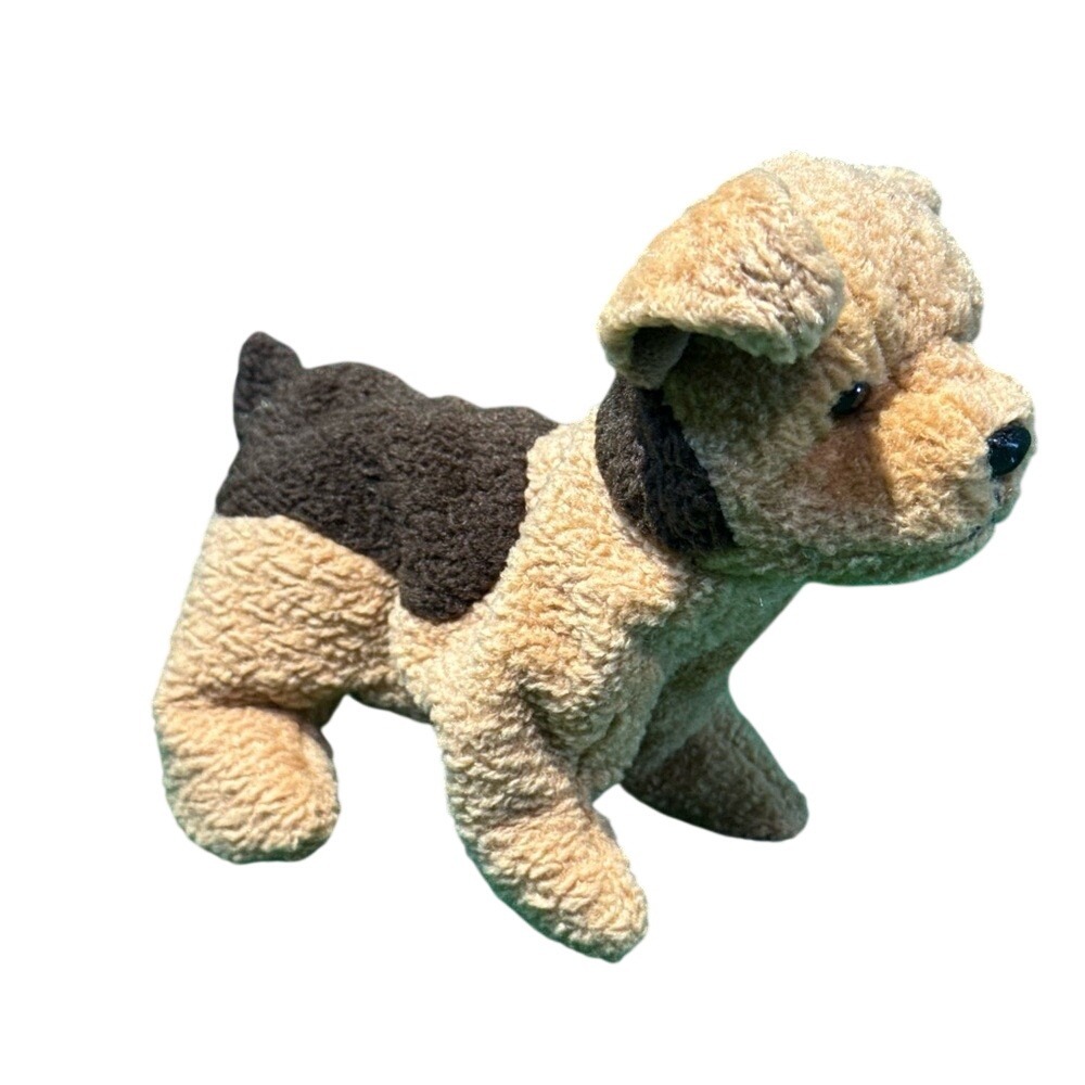 Ty Beanie Babies Tuffy the Terrier Dog Plush Tan Black Brown Stuffed Animal Toy